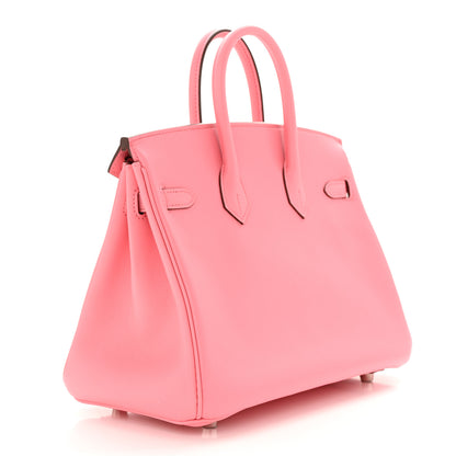Hermes Swift Birkin 25 Rose Azalee 2 of 11