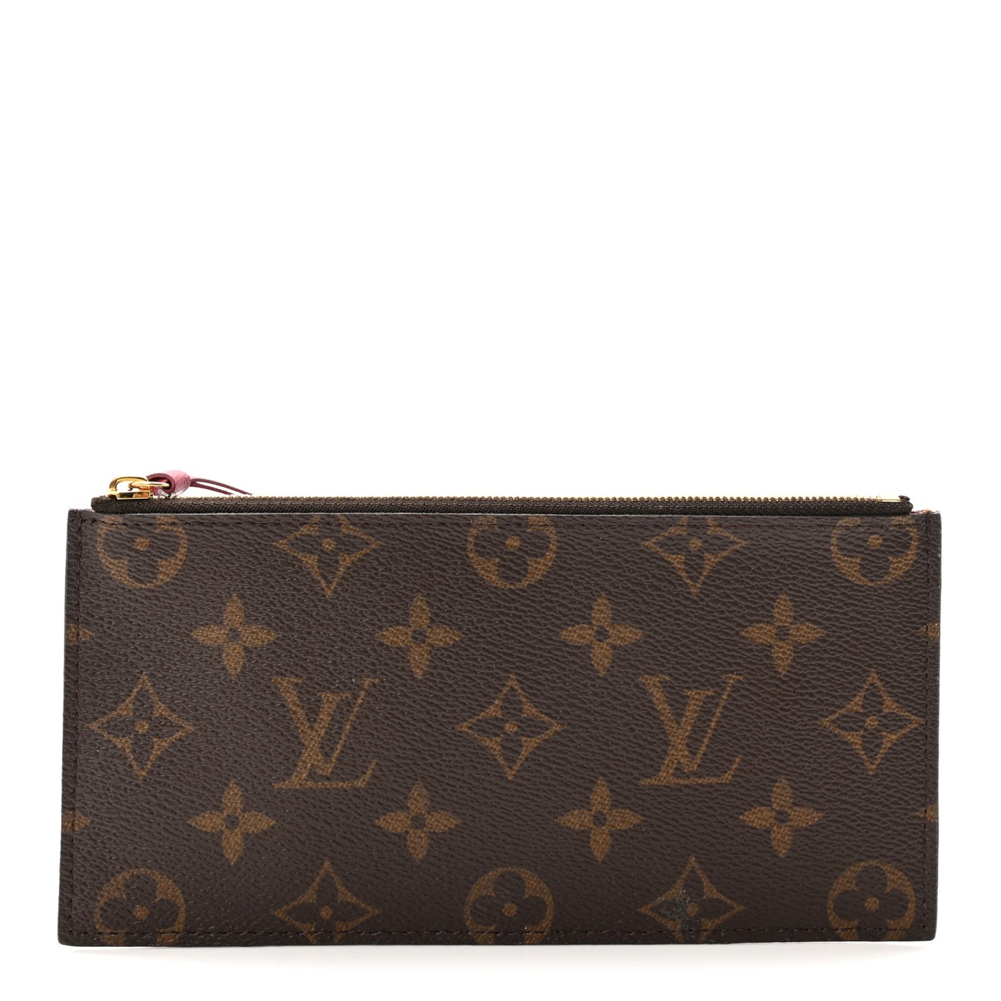 Monogram Felicie Chain Wallet Zippered Insert Fuchsia