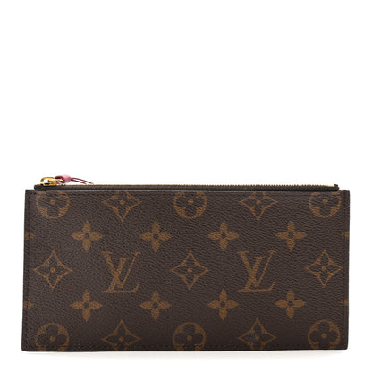 Louis Vuitton Monogram Felicie Chain Wallet Zippered Insert Fuchsia 1 of 6