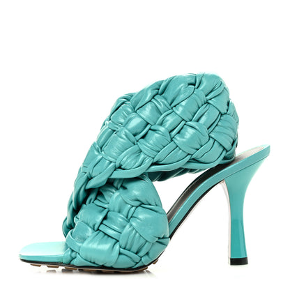 Bottega Veneta Shiny Nappa Intrecciato The Board Sandals 35 Linoleum 1 of 7