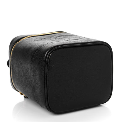 Chanel Caviar Vanity Cosmetic Case Black 3 of 9