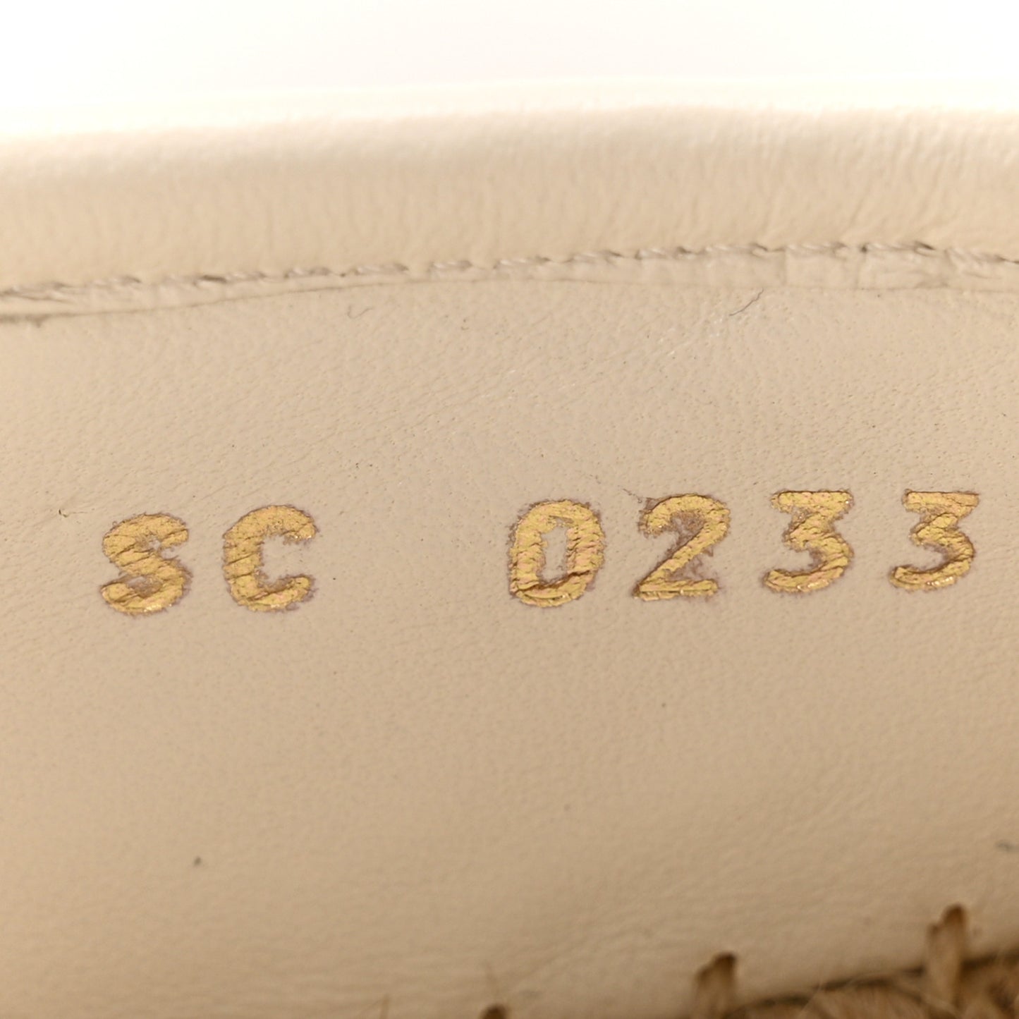 Cotton Monogram Embroidered Starboard Espadrille Flats 41 Beige White