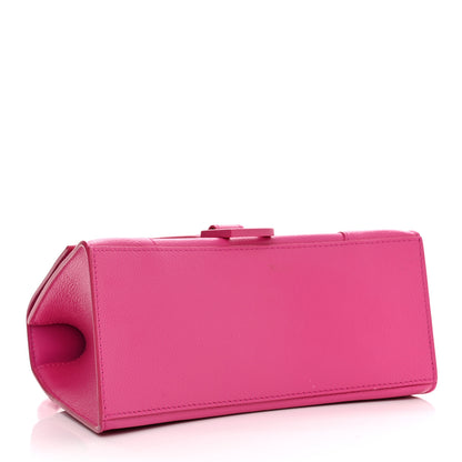 Balenciaga Grained Calfskin Tonal B Small Hourglass Top Handle Bag Acid Fuchsia 4 of 13