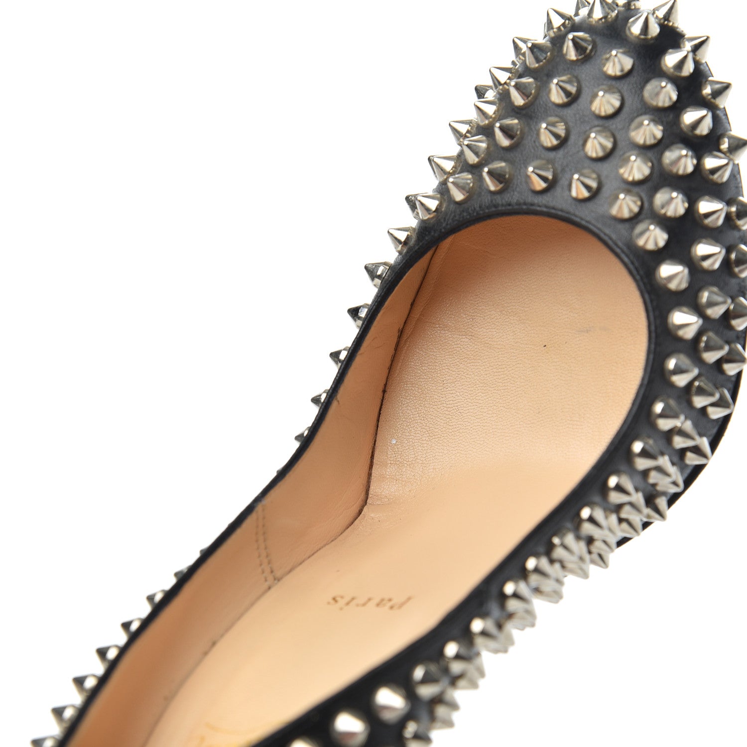Christian Louboutin Nappa Fifi Spikes 100 Pumps 38.5 Black 12 of 18