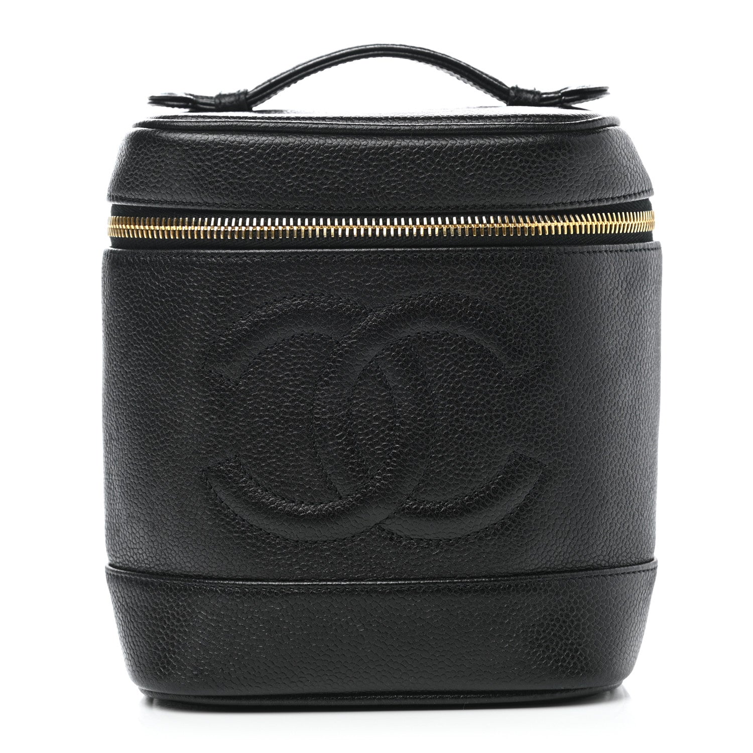 Chanel Caviar Vanity Cosmetic Case Black 1 of 10