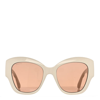 Gucci Acetate GG Butterfly Sunglasses GG0808S Ivory 2 of 8