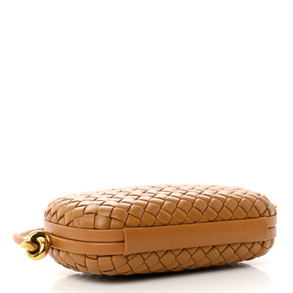 Bottega Veneta Calfskin Intrecciato Knot On Strap Camel 4 of 10