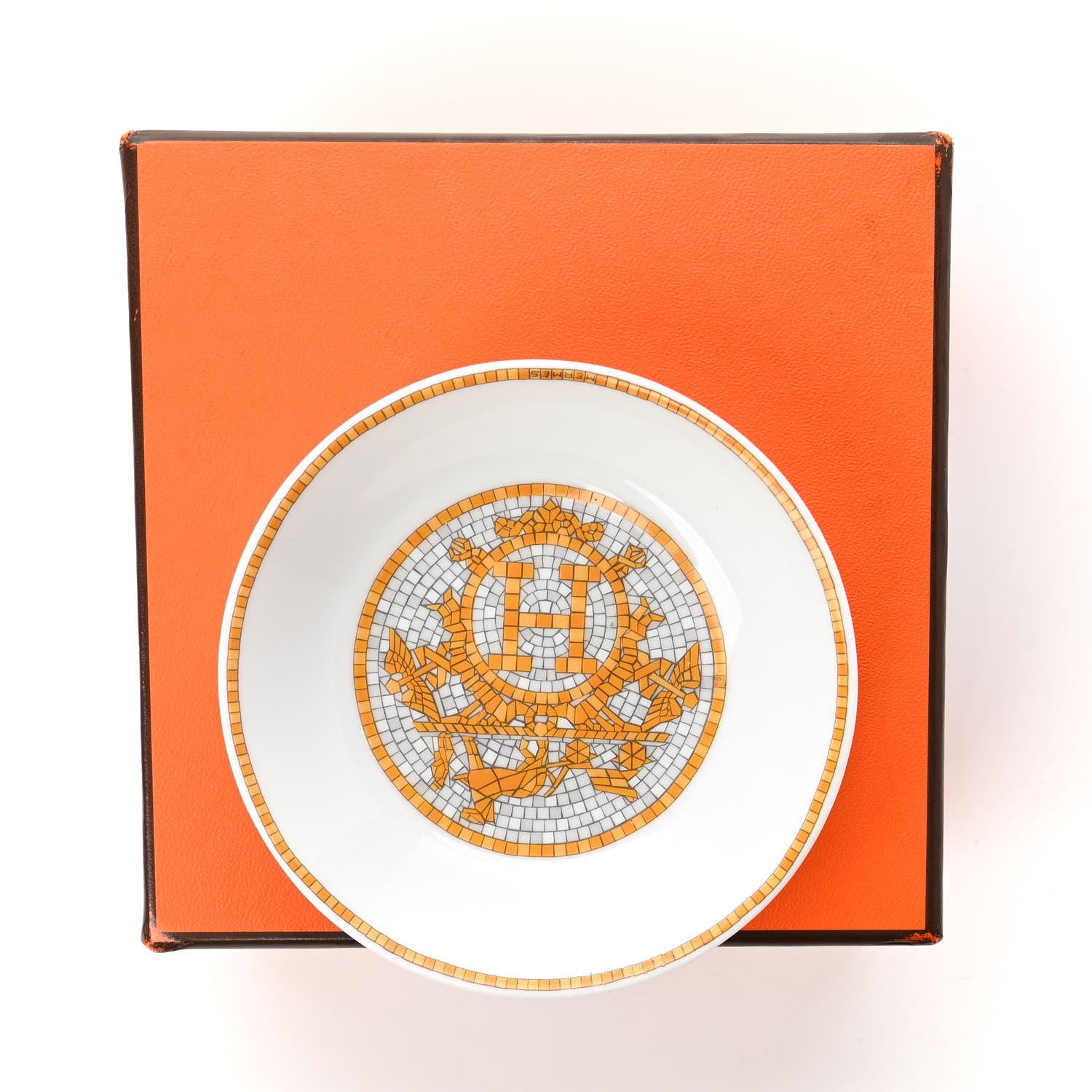 Hermes Porcelain Mosaique au 24 Soy Dish 7 of 7