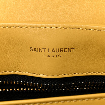Saint Laurent Calfskin Y Quilted Monogram Toy Loulou Crossbody Bag Sunflower 10 of 11