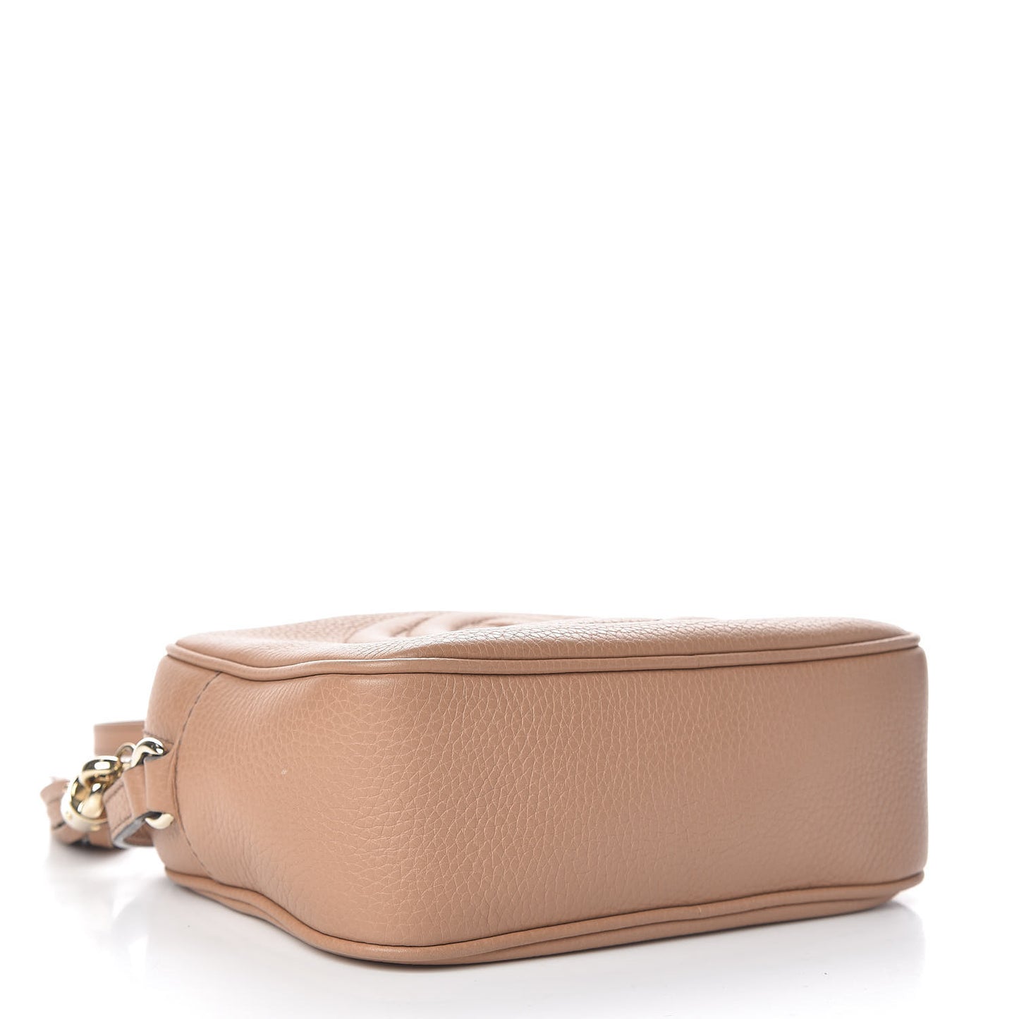 Pebbled Calfskin Small Soho Disco Bag Camelia