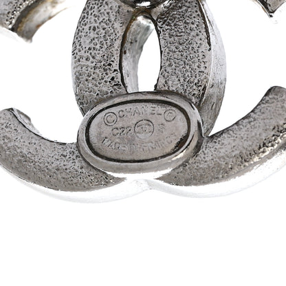 Chanel Ruthenium Crystal CC Earrings Multicolor 4 of 7
