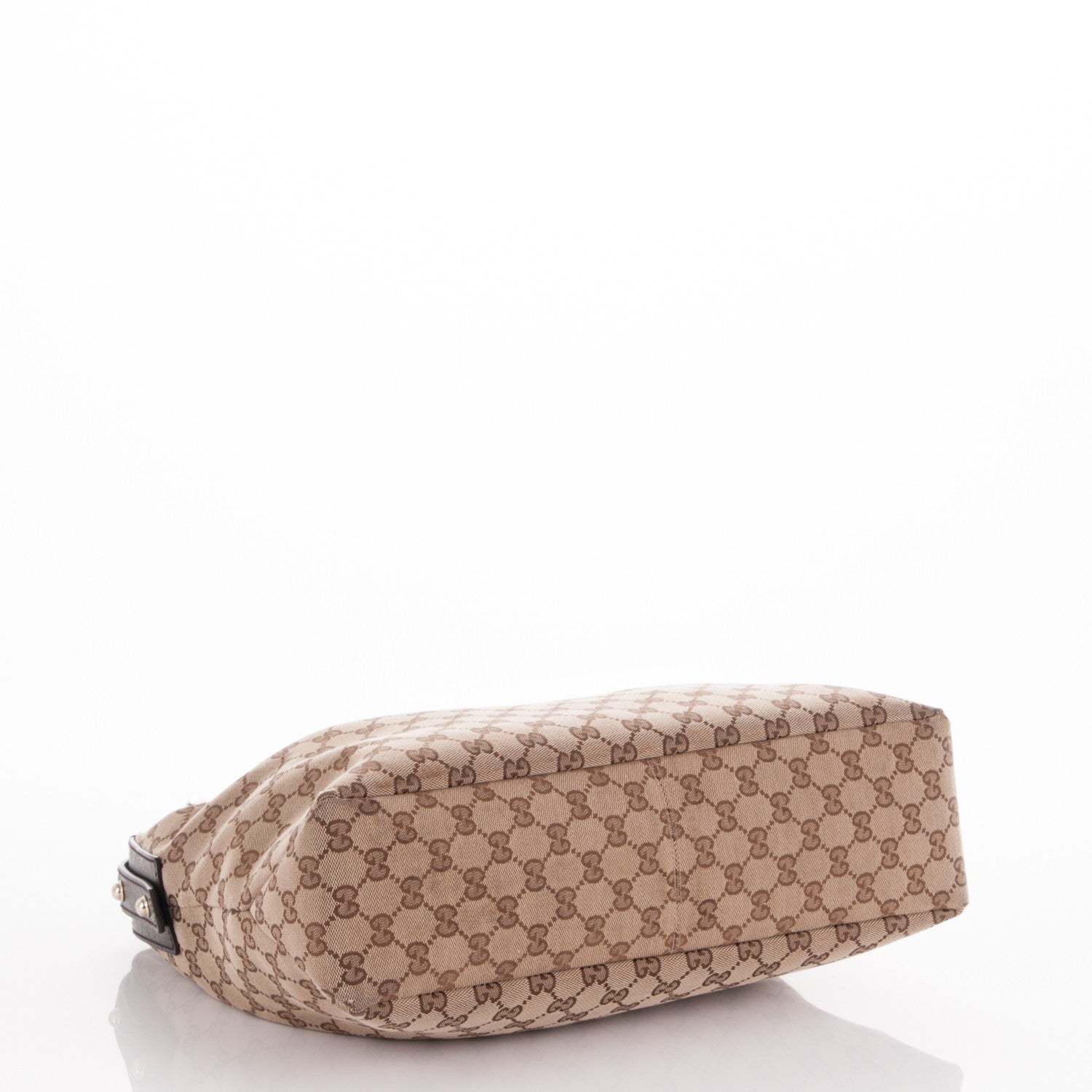 Gucci Monogram Medium Horsebit Chain Hobo Dark Brown 4 of 7
