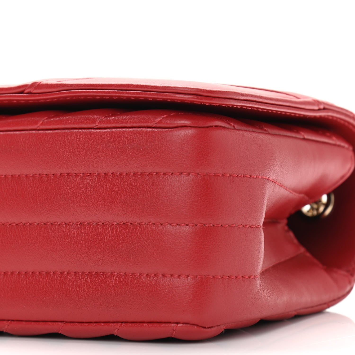 Chanel Calfskin Chevron Quilted Mini Statement Flap Red 10 of 11