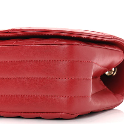 Chanel Calfskin Chevron Quilted Mini Statement Flap Red 10 of 11