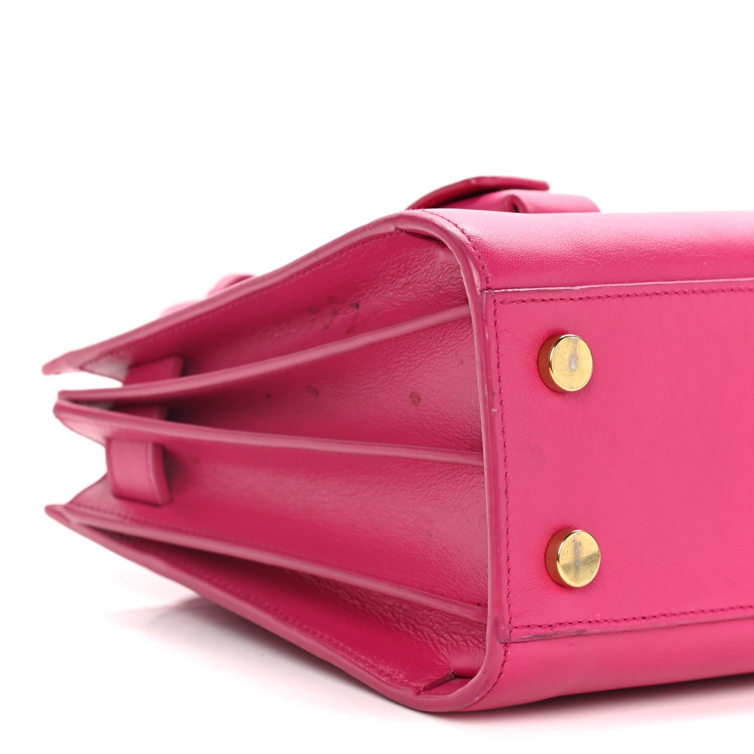 Saint Laurent Calfskin Nano Sac De Jour Bubblegum 11 of 14