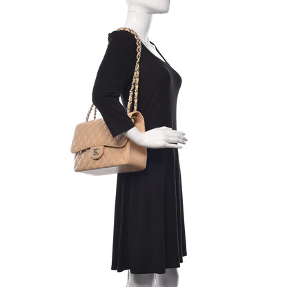 Chanel Caviar Quilted Jumbo Double Flap Beige Clair 2 of 11