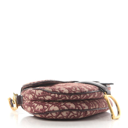 Christian Dior Oblique Saddle Bag Burgundy 4 of 10