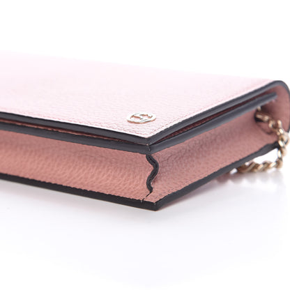 Gucci Dollar Calfskin Medium Betty Chain Wallet Soft Pink 9 of 10