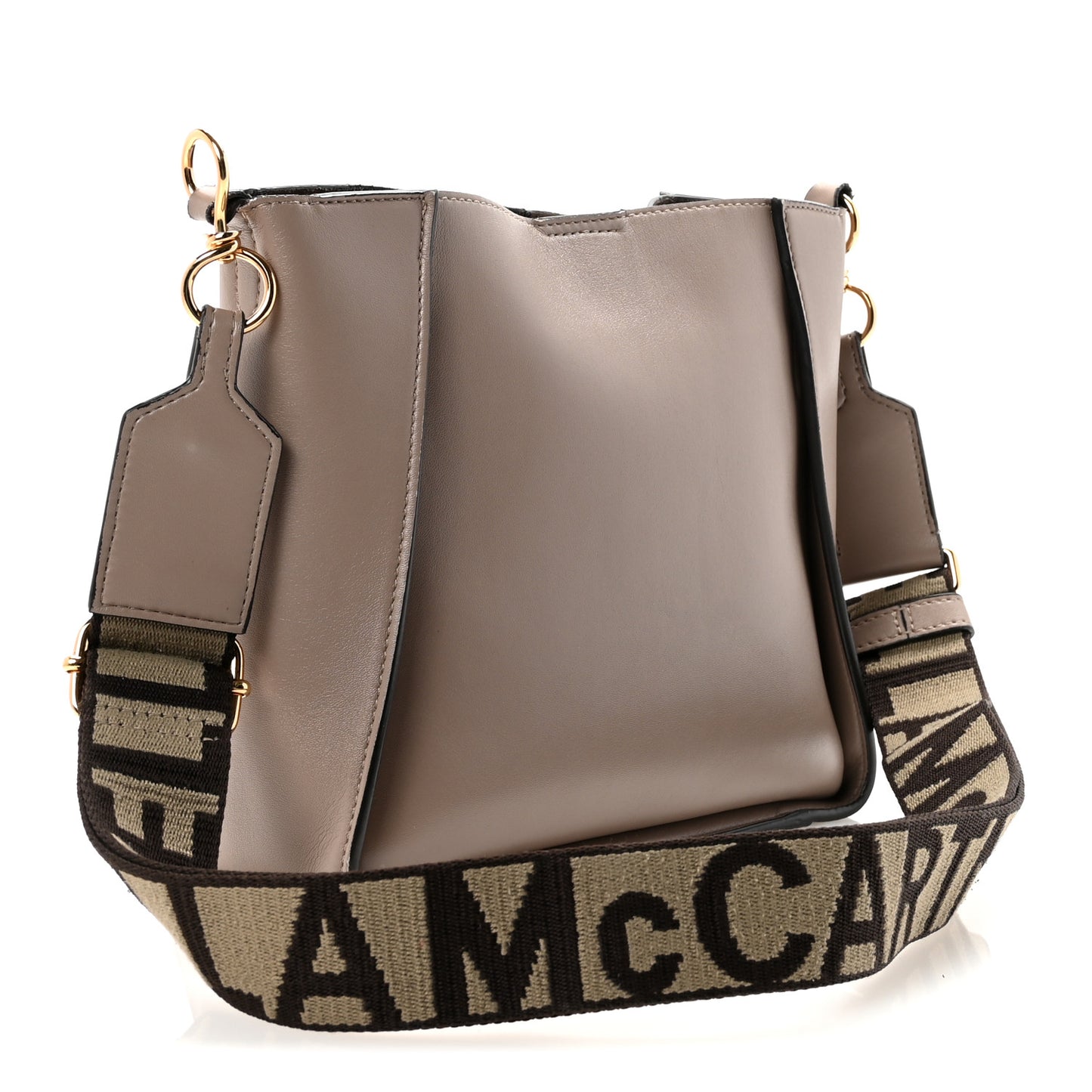 Eco Alter Nappa Perforated Logo Mini Crossbody Dark Taupe