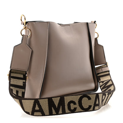 Stella McCartney Eco Alter Nappa Perforated Logo Mini Crossbody Dark Taupe 3 of 9