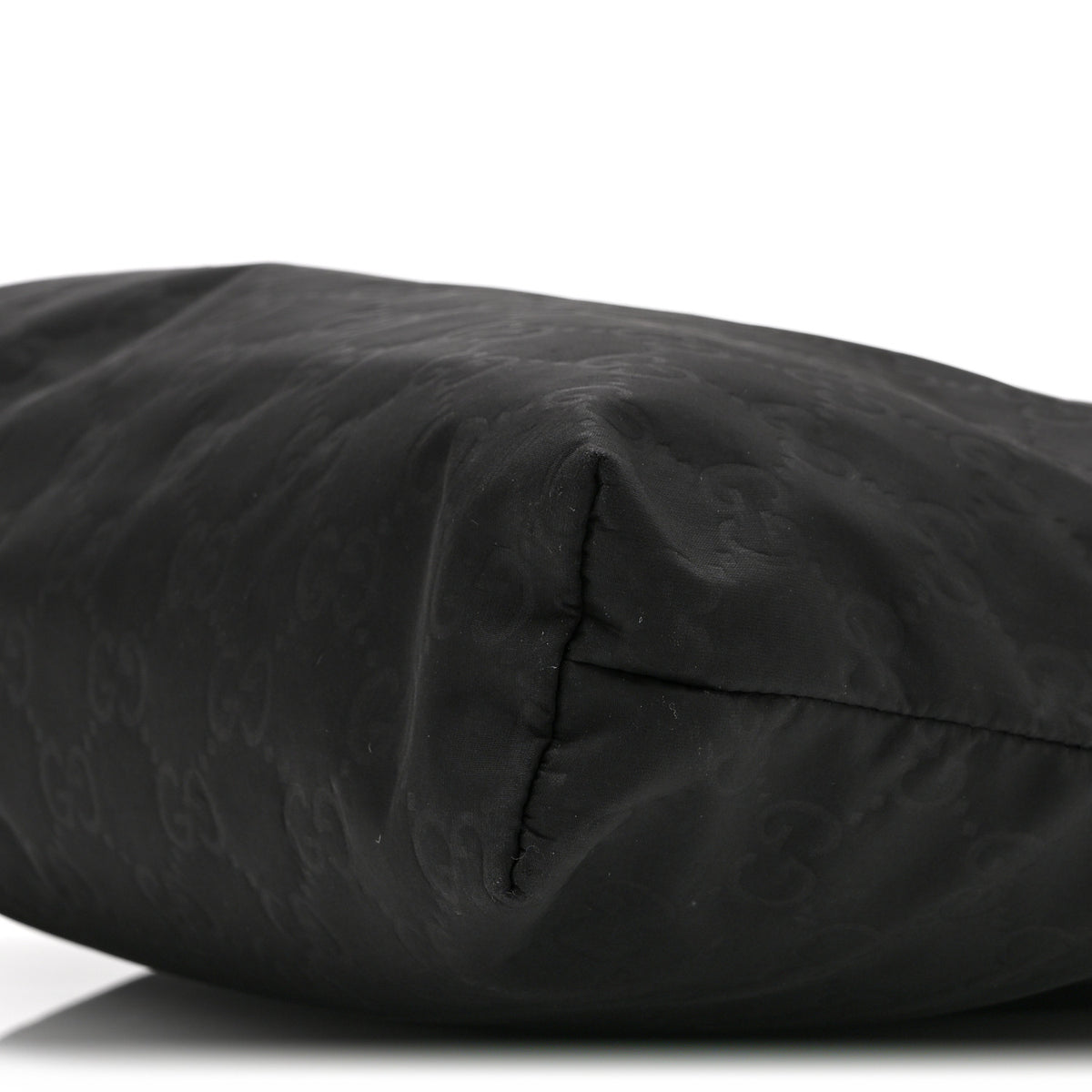 Gucci Nylon Monogram Dollar Calfskin Flat Messenger Bag Black 11 of 11