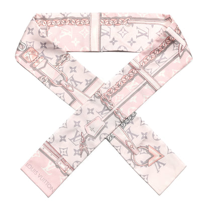 Louis Vuitton Silk Monogram Confidential Bandeau Light Pink 1 of 4