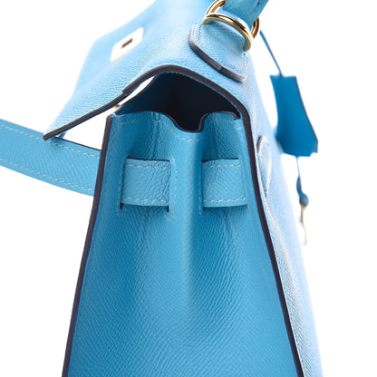 Hermes Epsom Kelly Sellier 28 Bleu Du Nord 19 of 39