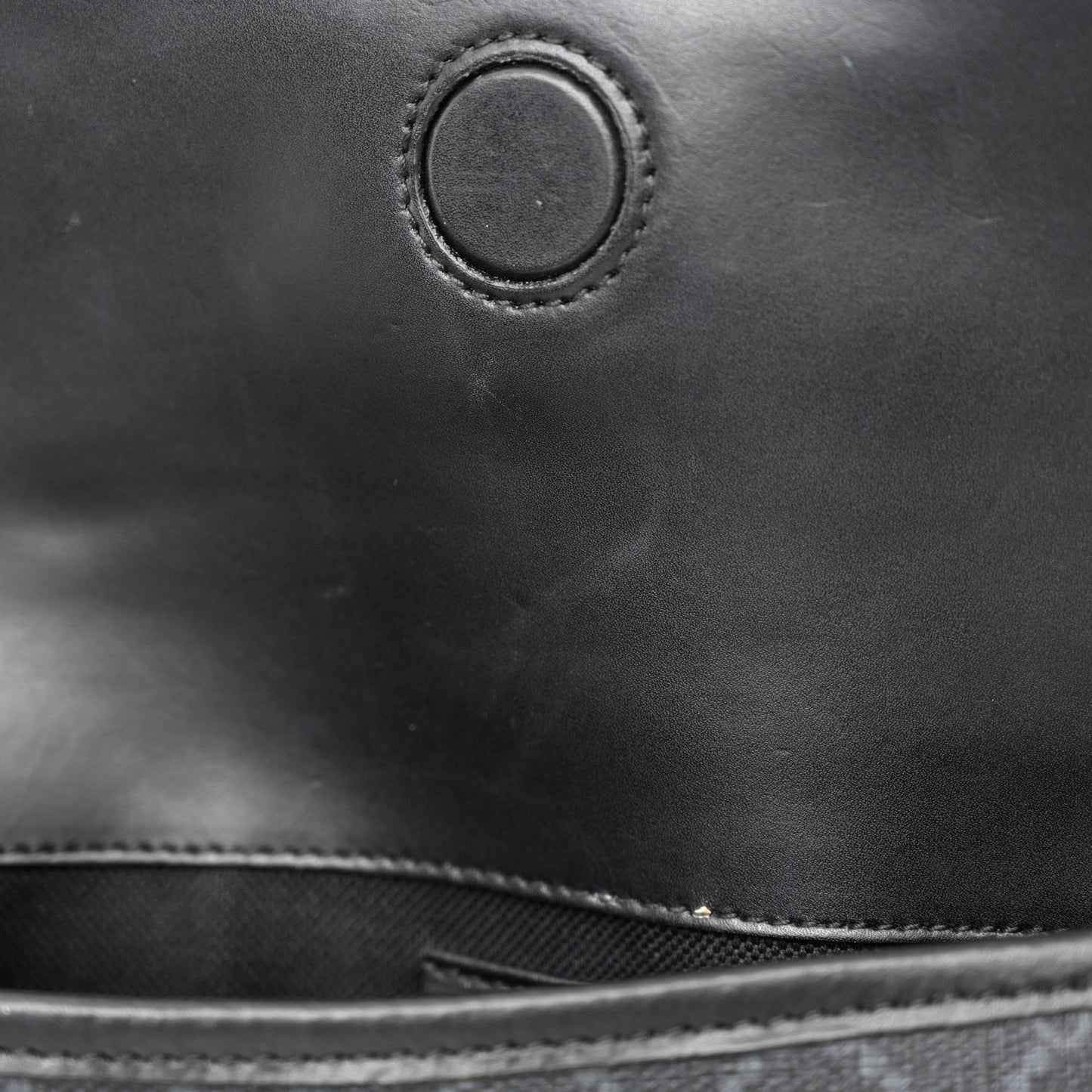 GG Supreme Monogram Web Slim Belt Bag Black Grey