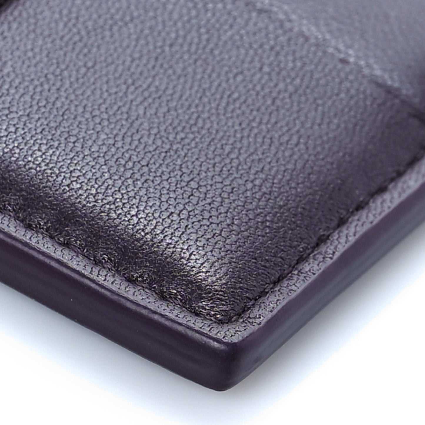 Nappa Maxi Intrecciato Zip Wallet Purple