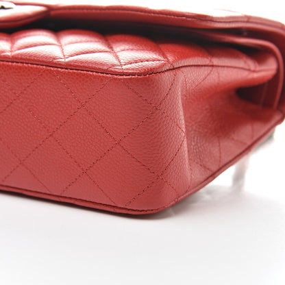 Chanel Caviar Quilted Medium Double Flap Red 10 of 12