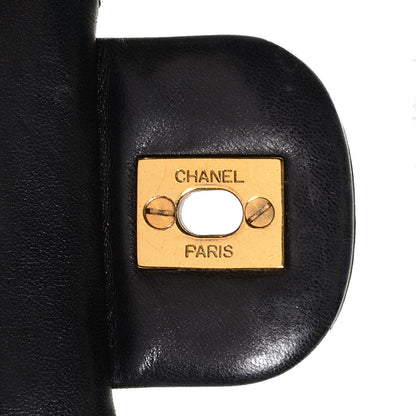 Chanel Lambskin Quilted Medium Double Flap Black 5 of 8