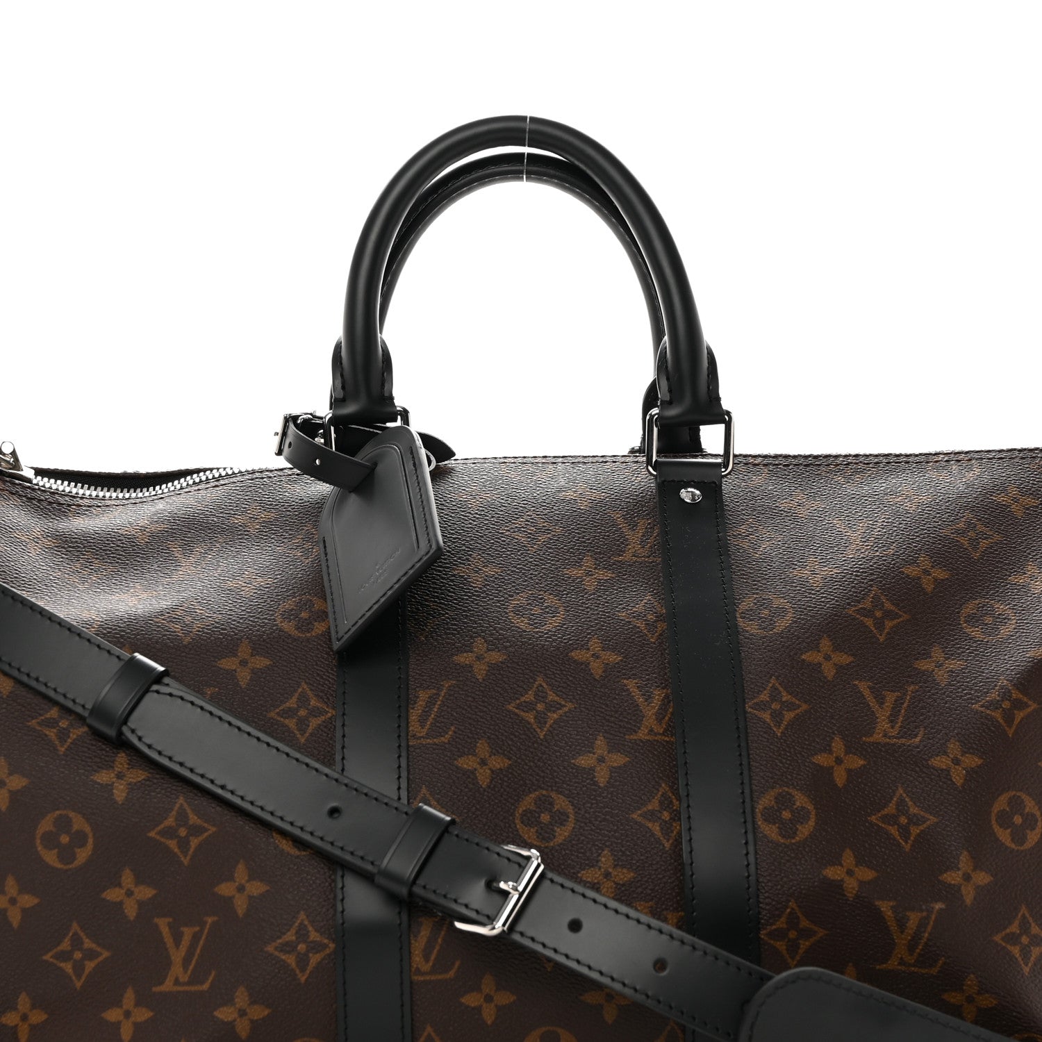 Louis Vuitton Monogram Macassar Keepall Bandouliere 45 11 of 18