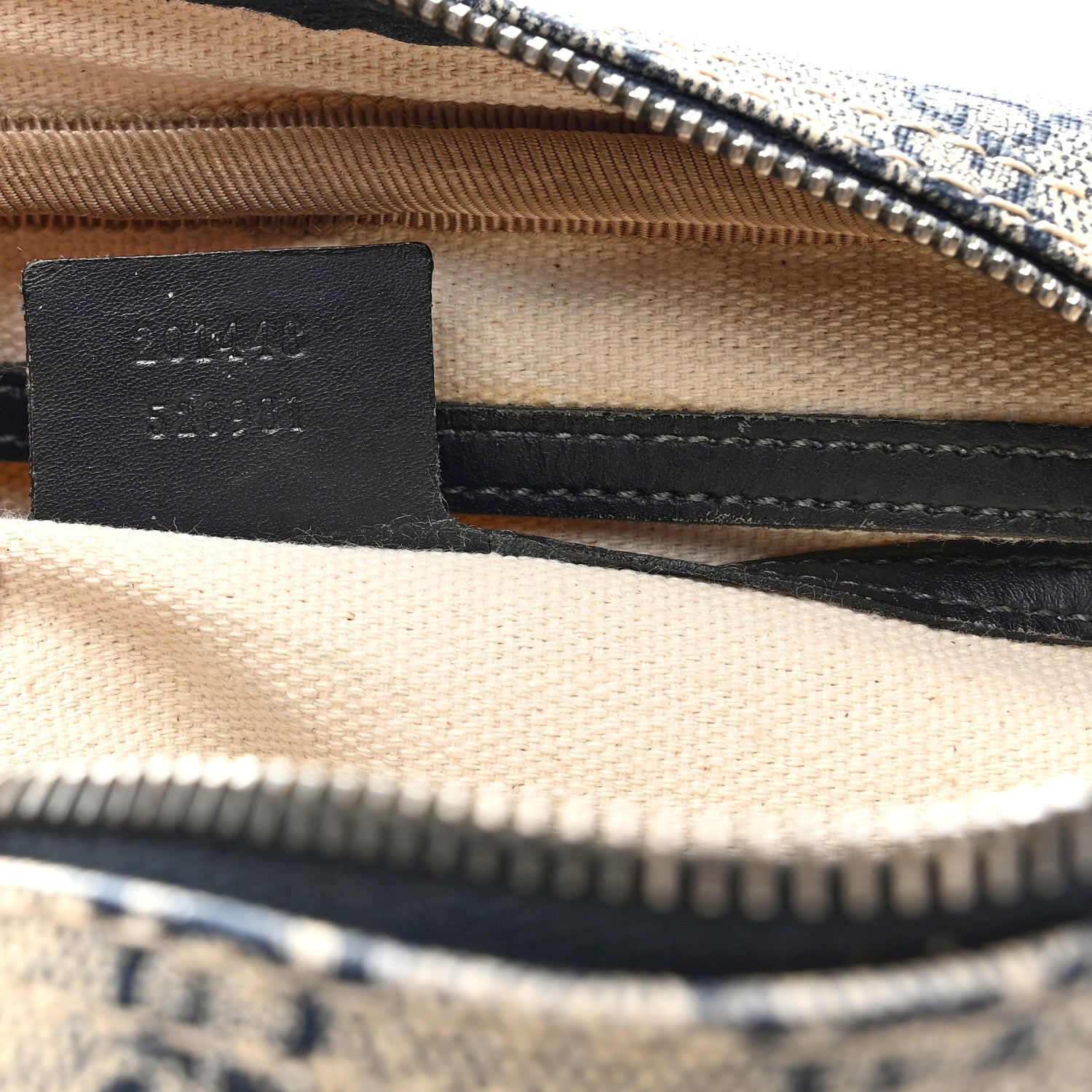Gucci GG Plus Monogram Selleria Calfskin Medium Messenger Bag Beige Blue 6 of 9