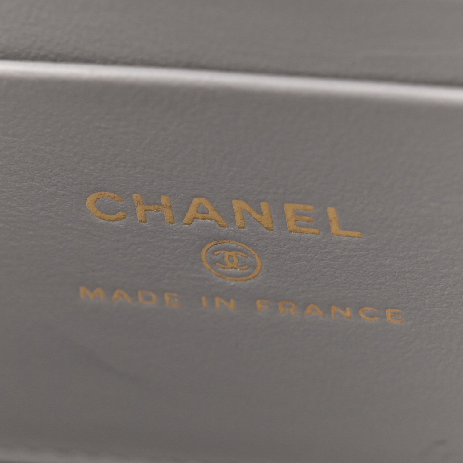 Chanel Lambskin Quilted Small Top Handle Vanity Case With Chain light Grey 6 of 13