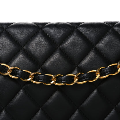 Chanel Lambskin Quilted Maxi Single Flap Black 8 of 11