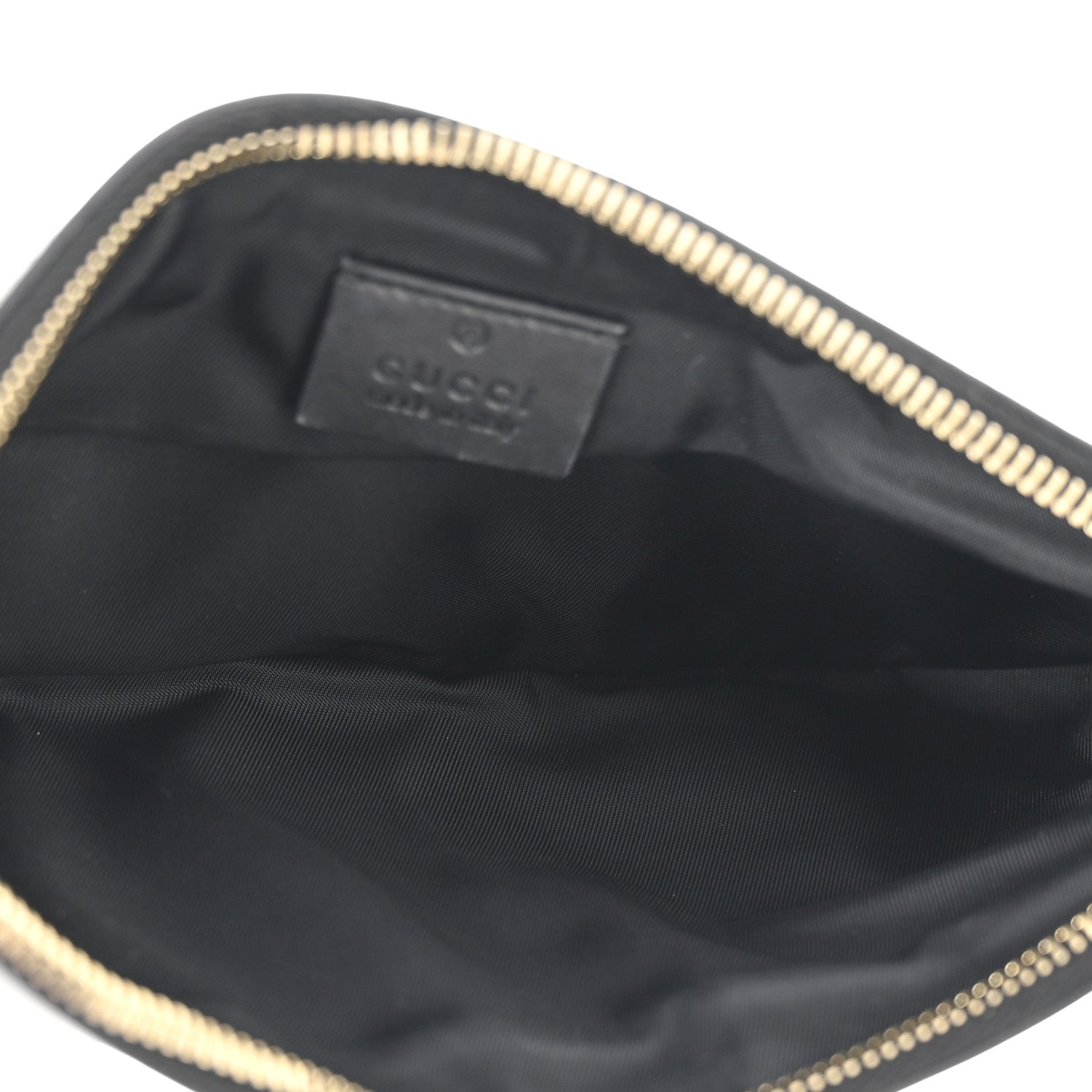 Gucci Guccissima Signature New Britt Wristlet Black 5 of 10