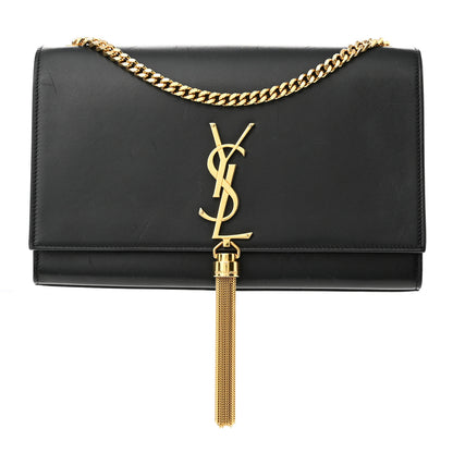 Saint Laurent Smooth Calfskin Medium Classic Monogram Kate Tassel Satchel Black 1 of 11