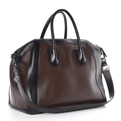 Givenchy Calfskin Medium Bi-Color Antigona Brown Black 4 of 12