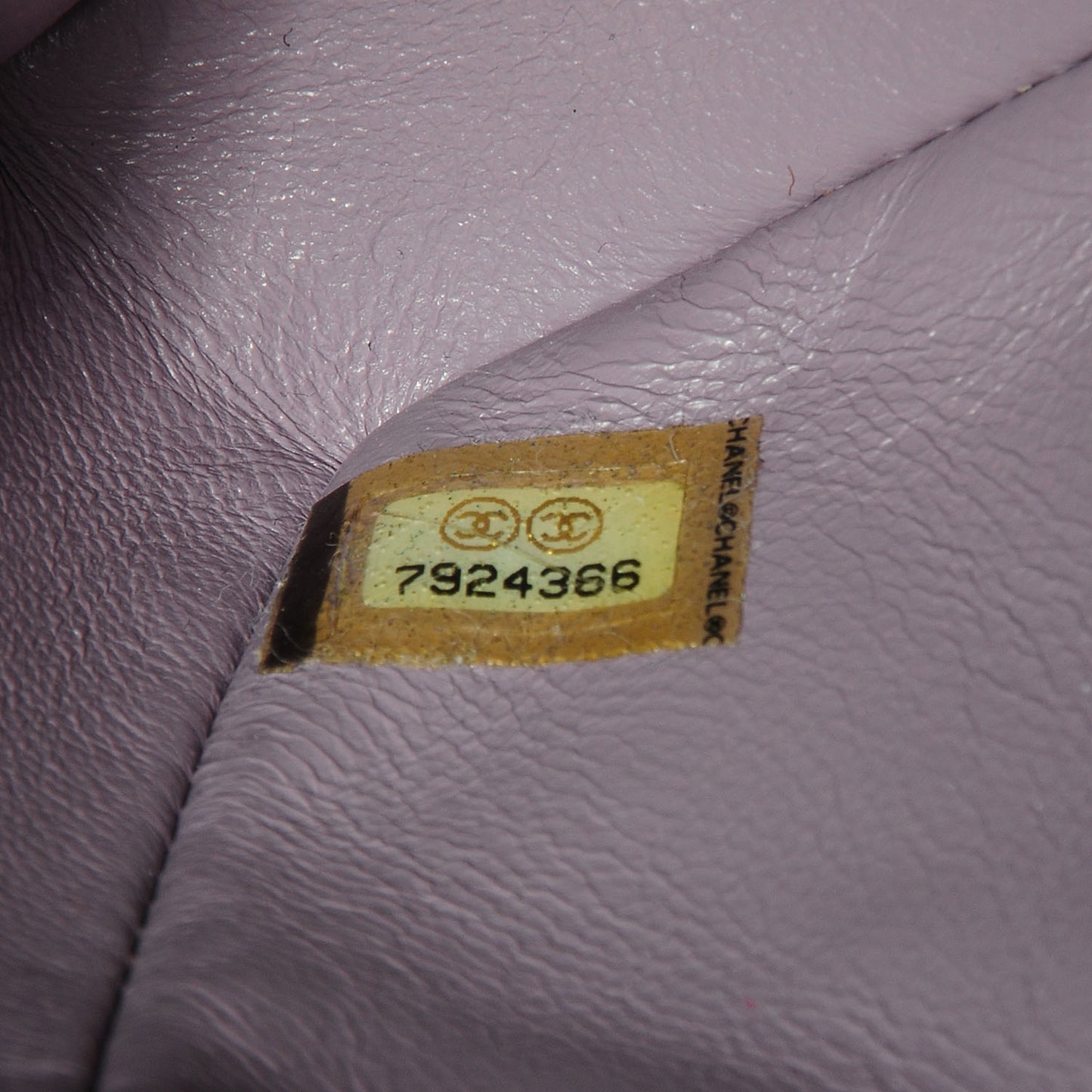 Lambskin East West Chocolate Bar Flap Lilac