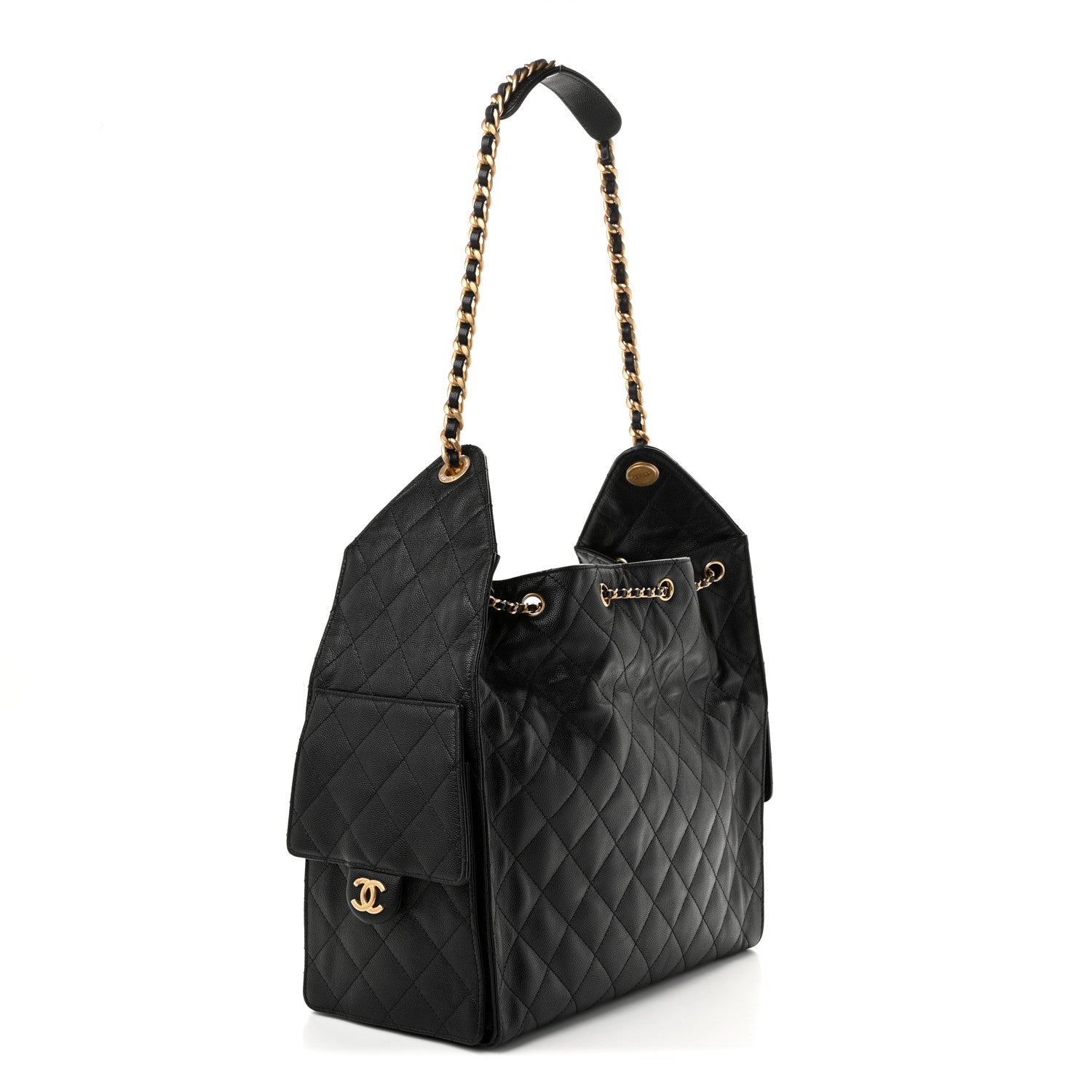 Chanel Caviar Quilted Medium Chanel 25 Handbag Black 4 of 11