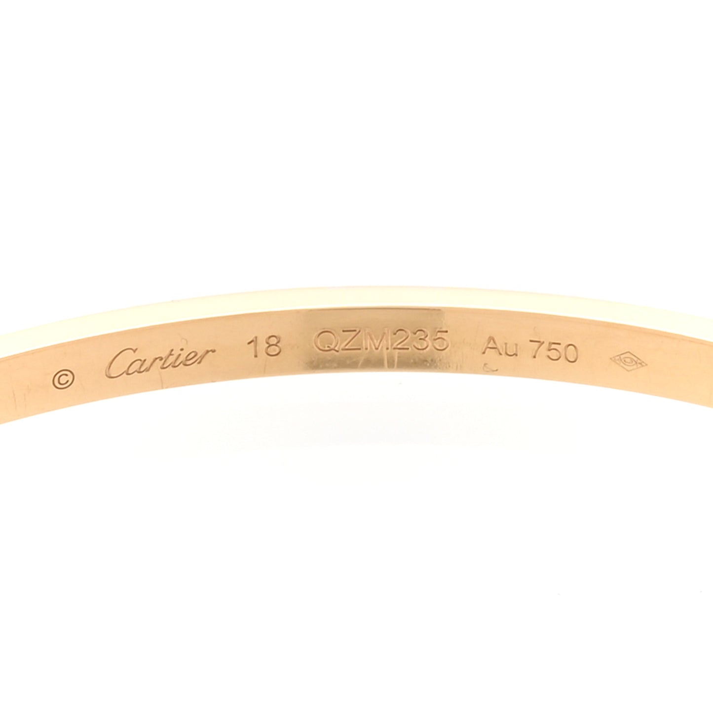 18K Yellow Gold Small LOVE Bracelet 18
