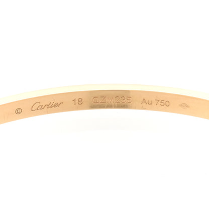 Cartier 18K Yellow Gold Small LOVE Bracelet 18 7 of 8