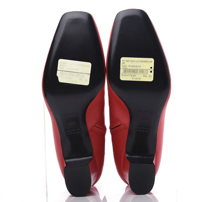 Hermes Calfskin Power Ankle Boots 38.5 Rouge Vif 6 of 11