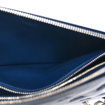 Louis Vuitton Lambskin Embossed Monogram Coussin PM Navy 6 of 10