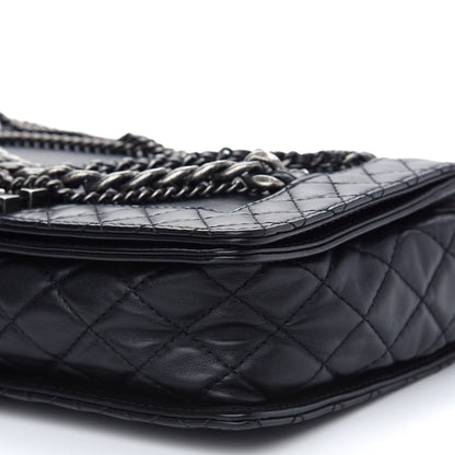 Chanel Calfskin Enchained New Medium Boy Flap Black 8 of 8