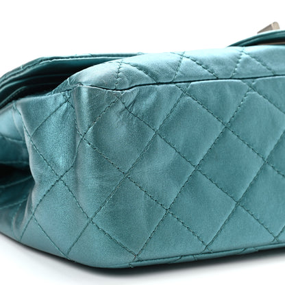 Chanel Metallic Calfskin Quilted 2.55 Reissue 227 Flap Turquoise 9 of 12