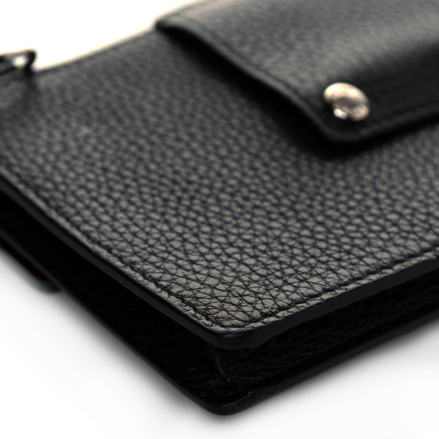 Fendi Cuoio Romano Selleria Baguette Belt Pouch Black 10 of 12