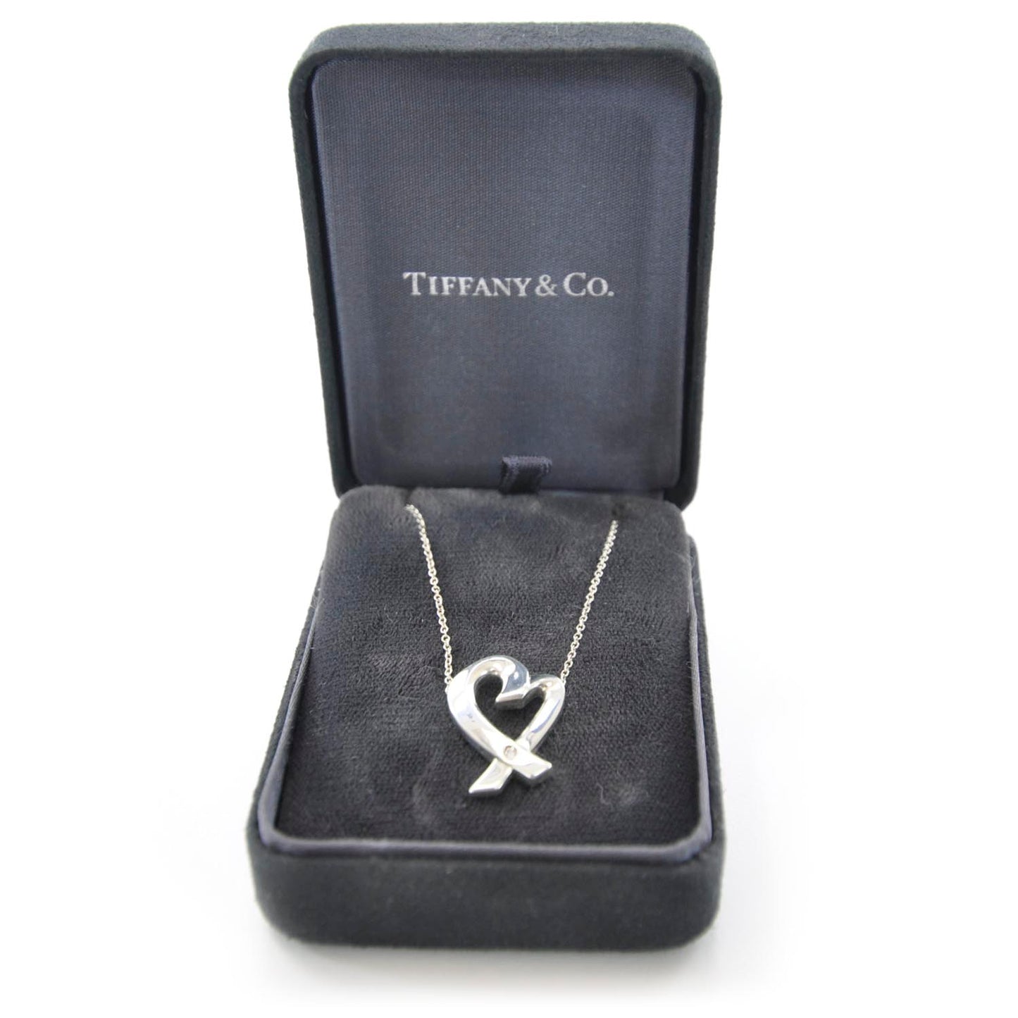 Sterling Silver Paloma Picasso Diamond Loving Heart Necklace