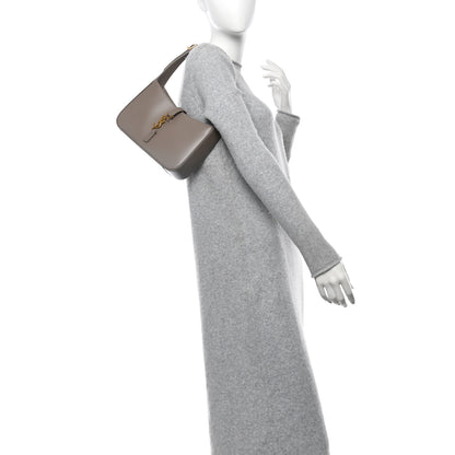 Saint Laurent Smooth Calfskin Le 5 A 7 Hobo Greyish Brown 2 of 9