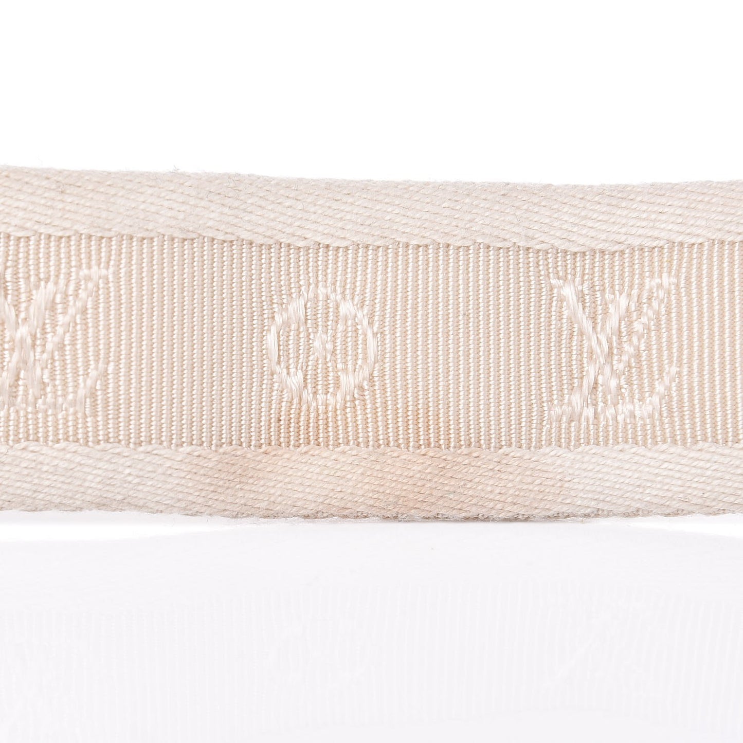 Canvas Monogram LV Cut Belt 80 32 White